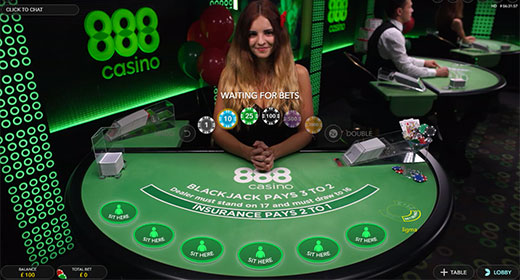Blackjack trực tiếp tại Sòng bạc bet365
