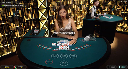 Play Poker live at 888Casino