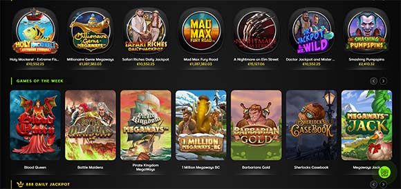 888casino has great variety of slots