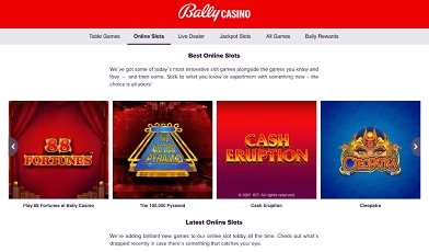 Bally Casino Website