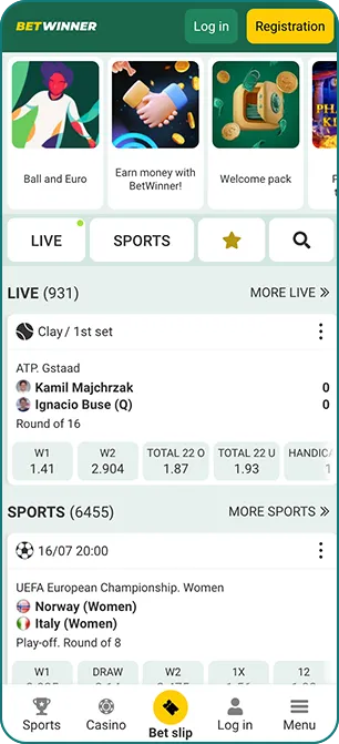 BETWINNER mobile app