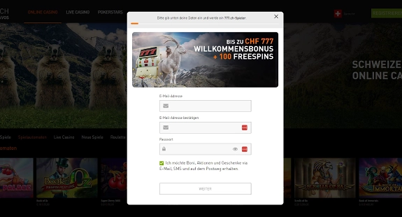 Casino777 Registrierung