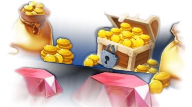 CasiTabi collects bags & rubies bonus