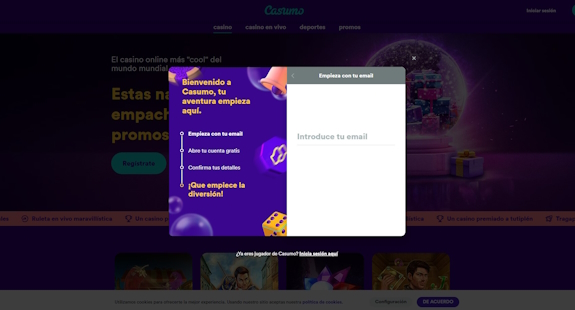 Casumo Regístrate