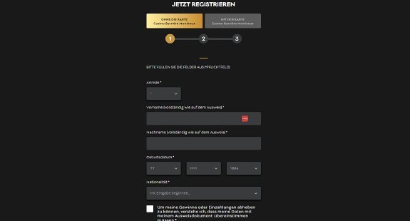 GAMRFIRST Registrierung