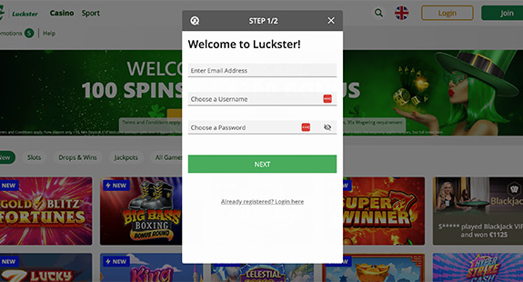 Luckster Registration