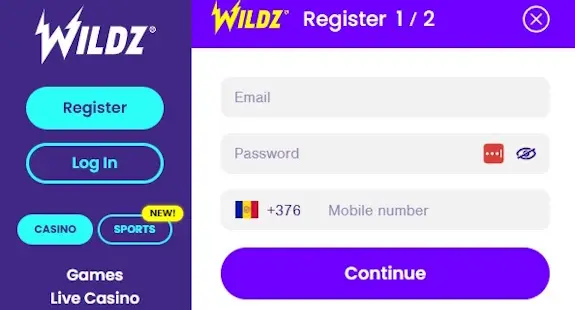 Wildz Registration