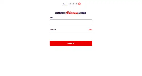 Bally Casino Registration