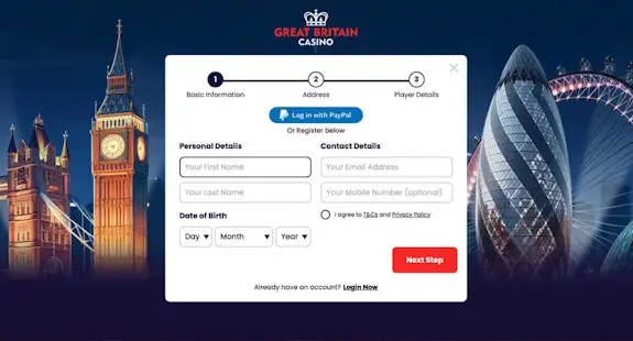 Great Britain Registration