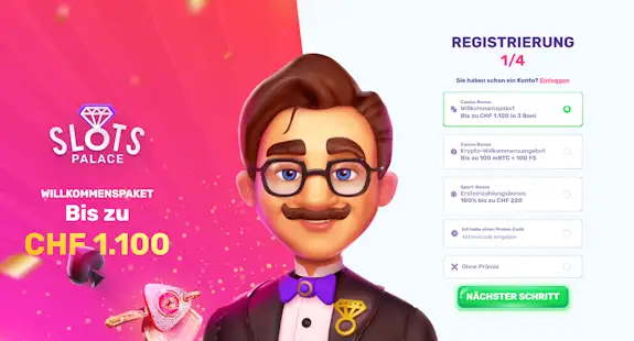 Slots Palace Registrierung