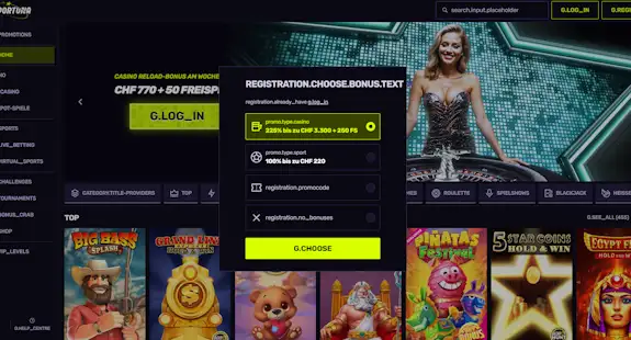 Sportuna Registrierung