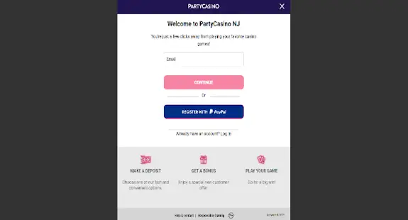 PartyCasino Registration
