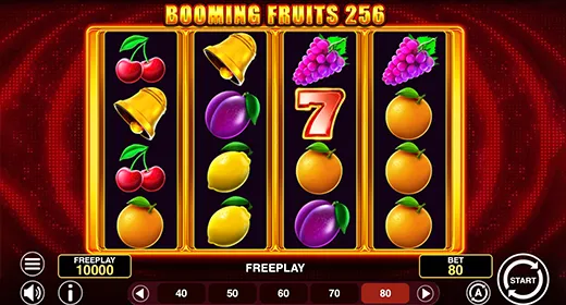 Booming Fruits 256 in-game