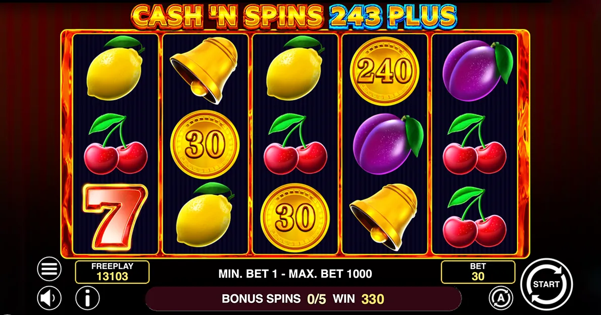 Cash’n Spins 243 Slot Plus free demo