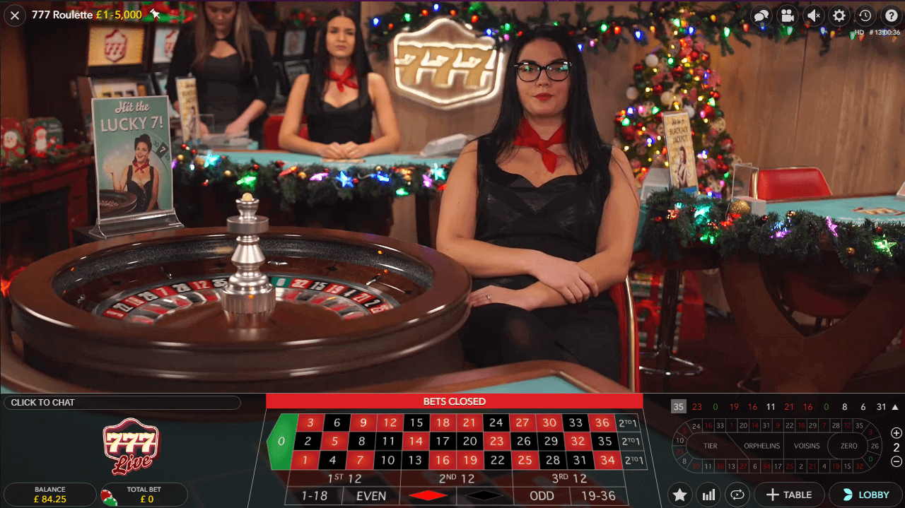 777casino Live Roulette