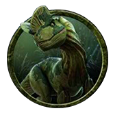 Jurassic Park Video Slot Payout Table - symbol Dilophosaurus