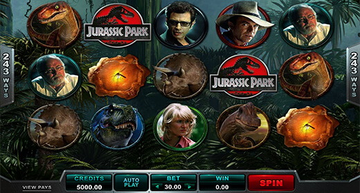 Jurrasic Park slot game
