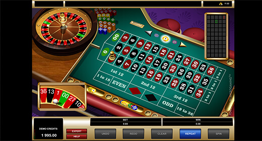 American Roulette by Microgaming game preview