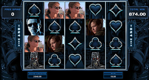 Terminator 2 slot layout