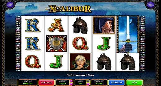 Xcalibur slot layout