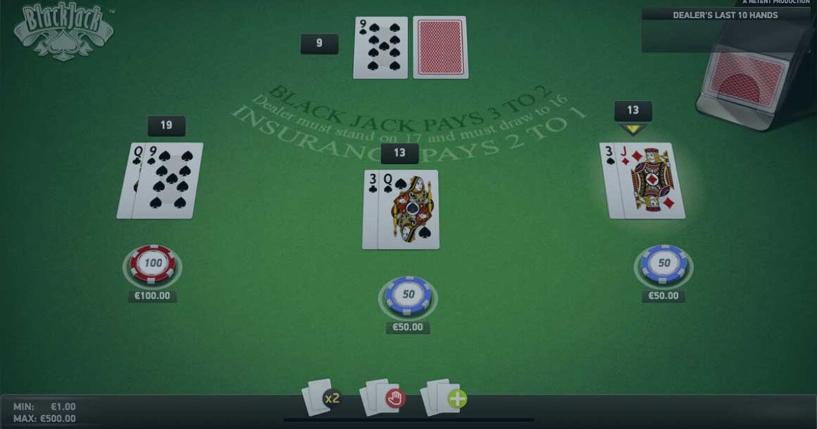 Play demo version of NetEnt's Blackjack