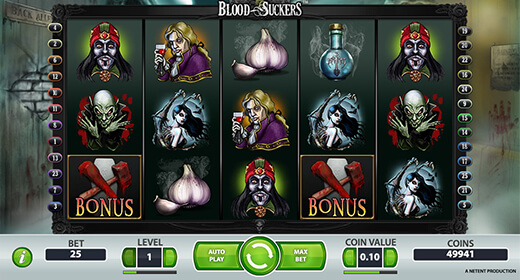 Blood Suckers slots layout