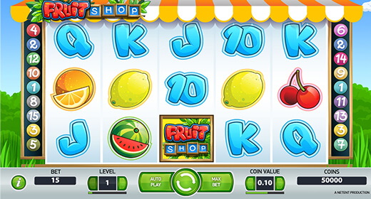 Fruit Shop slots layout