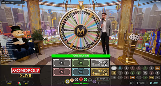 Juega a la monopoly en vivo en Betsson