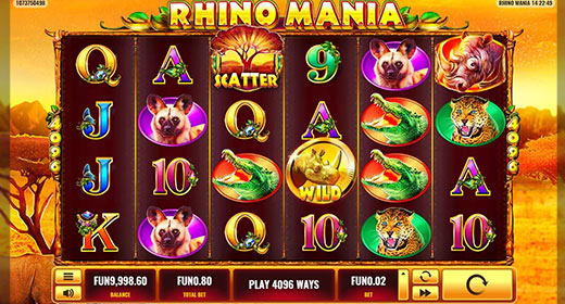 Rhino Mania In-Game