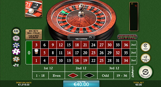 European Roulette by Playtech