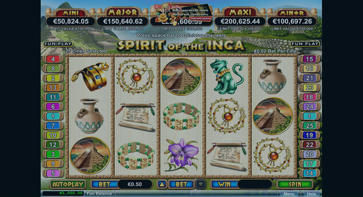 Play Spirit of the Inca demo version for free