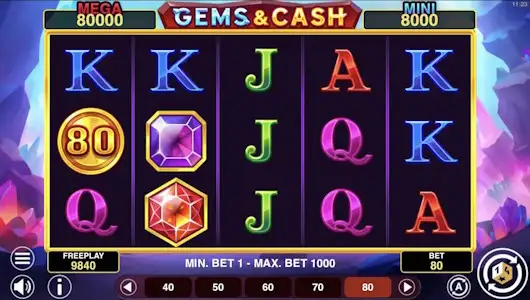 Gems & Cash Win Spins