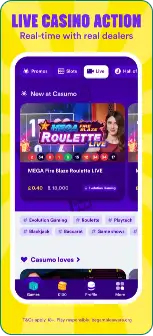 Casumo live casino