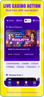 Casumo live dealer games