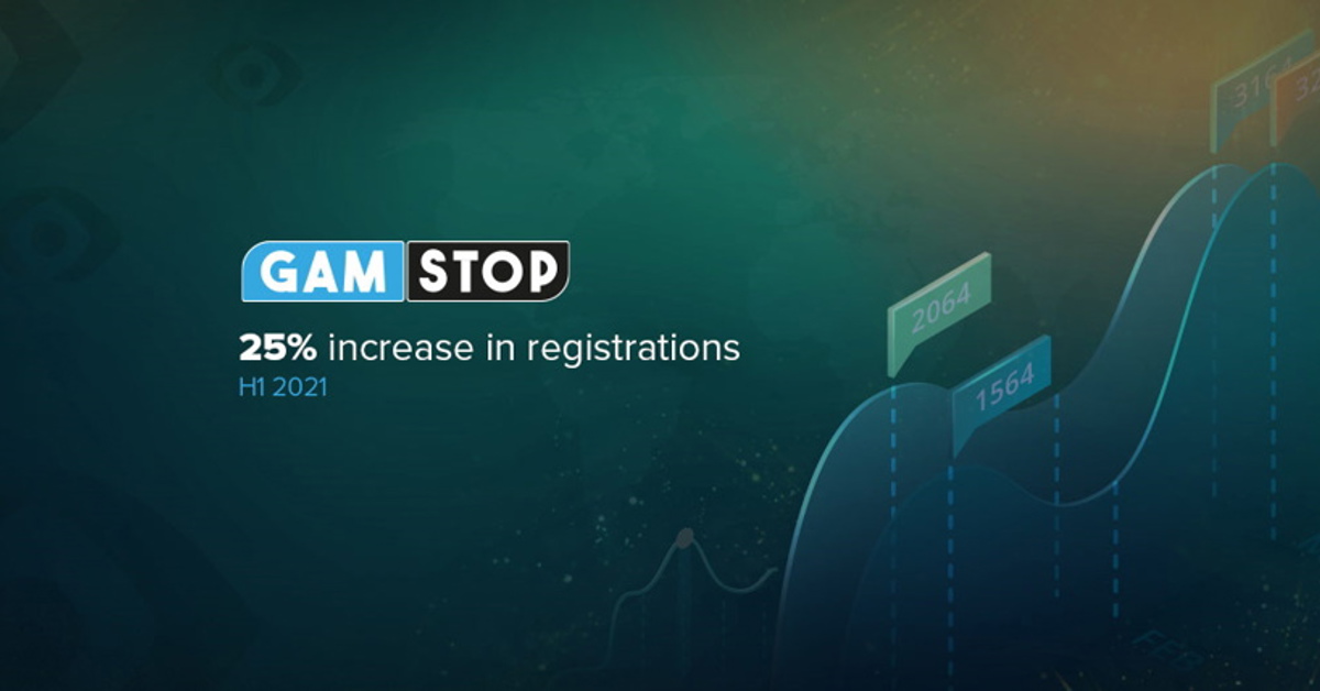 GAMSTOP bi-annual review is that there was a 25% increase in registrations