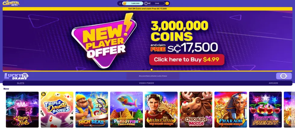 Sweepstakes Casino Operator Carnival Citi Exits Two More US States