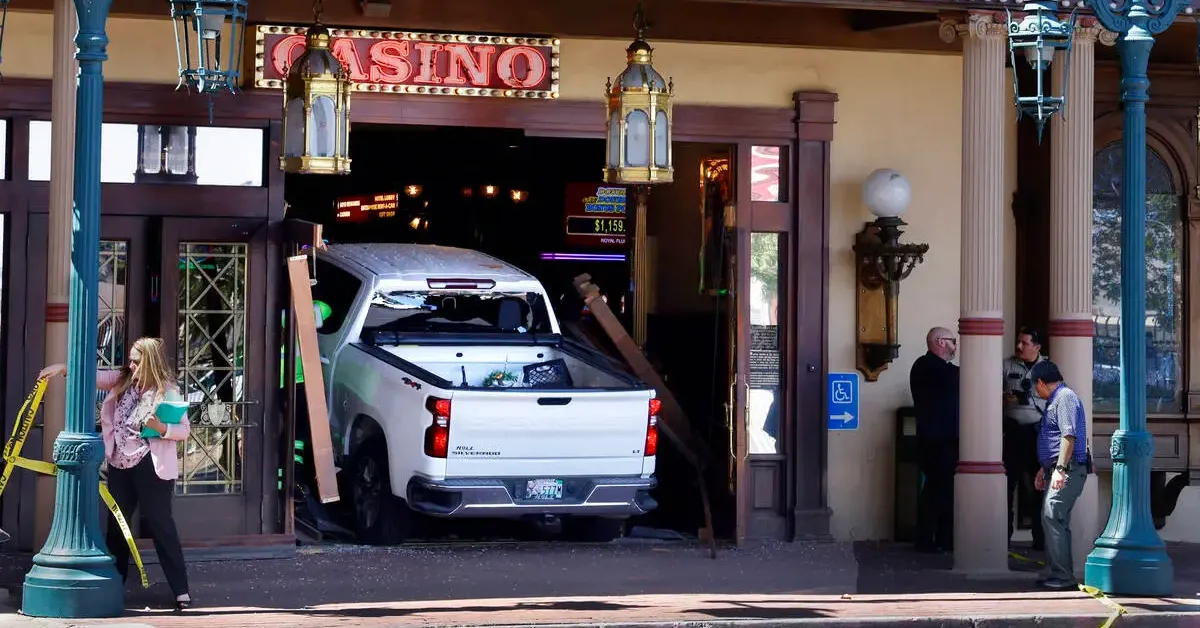 Truck Hits Las Vegas Casino