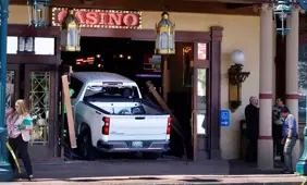 Truck Hits Las Vegas Casino