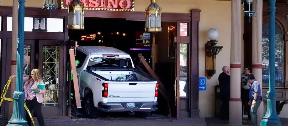 Truck Hits Las Vegas Casino