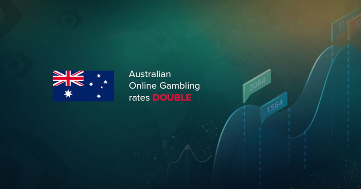 The online gambling in Australia has doubled in one decade