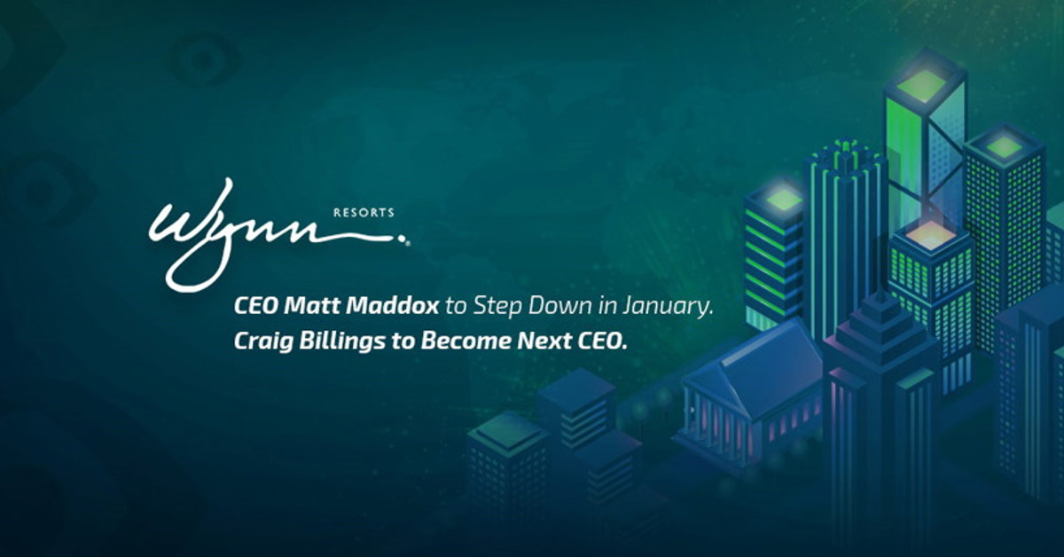 Craig Billings is the new CEO of Wynn Resorts