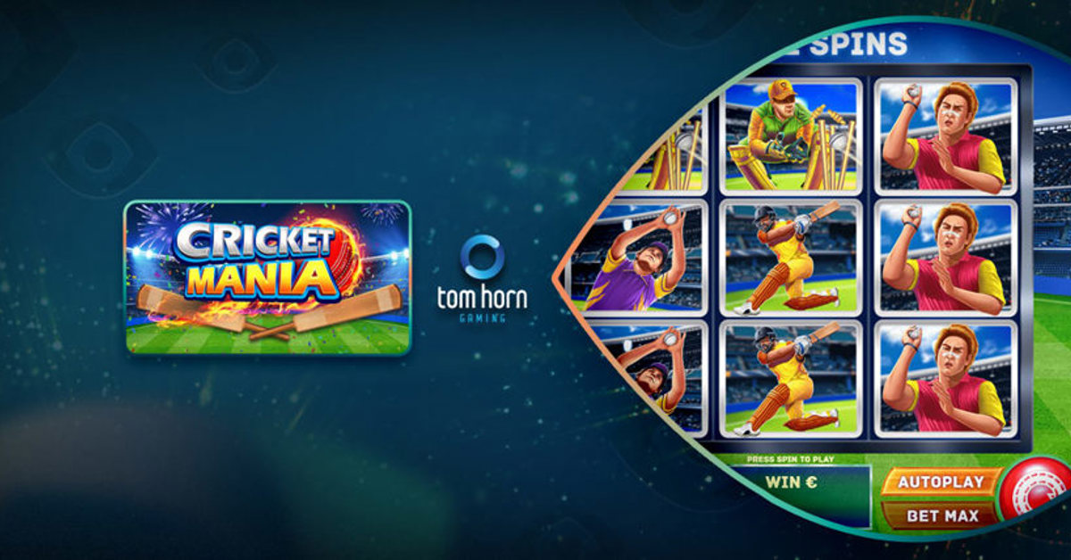Tom Horn Gaming Launches Cricket Mania Slot
