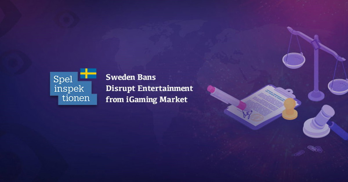 Disrupt Entertainment has been banned by Spelinspektionen