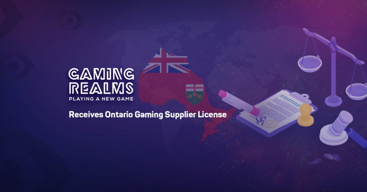 Gaming Realms has received Ontario license