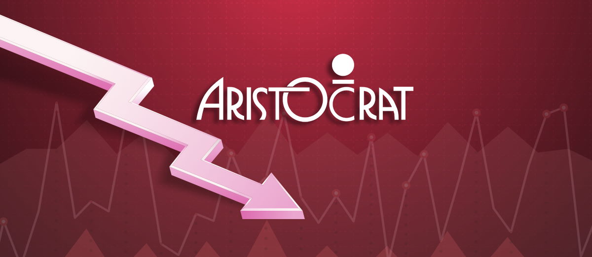 Aristocrat steep drop in profits
