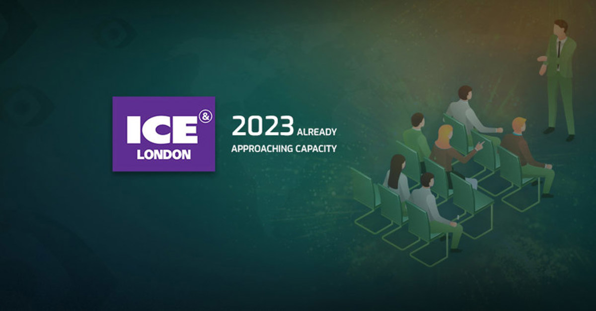 85% of ICE London 2023 Stand Space Booked