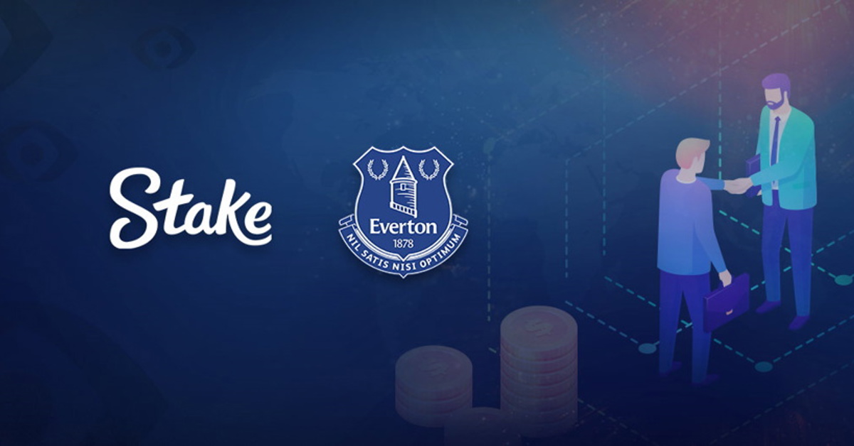 Stake has signed a sponsorship deal with Everton FC