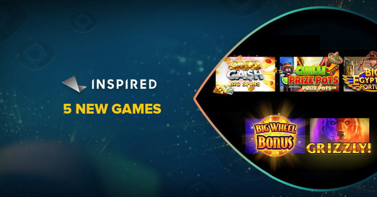 Inspired Entertainment has introduced 5 new slots