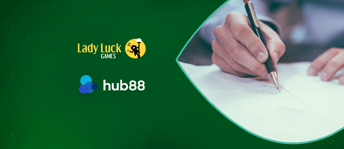 Lady Luck Games distribution agreement with Hub88