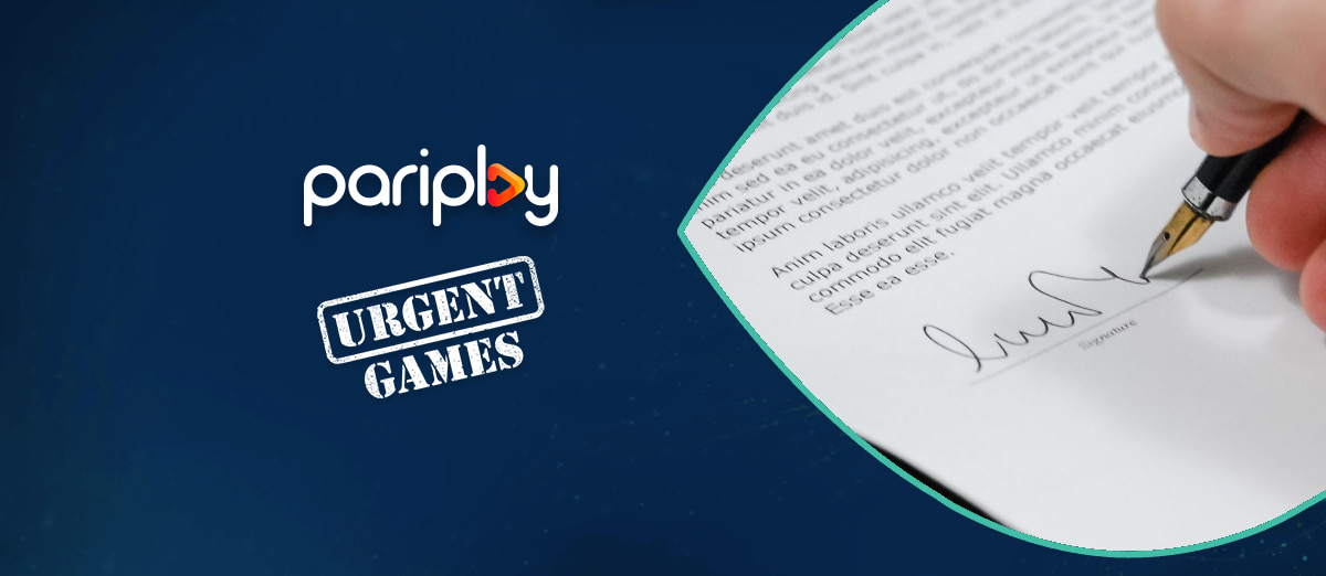 Pariplay Urgent Games deal
